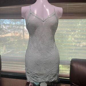 Victoria's Secret Lace Chemise in Robins Egg Blue